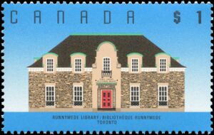 Runnymade Library Stamp: Runnymede Library (Canada(High Value Definitives 1988-93 ...
