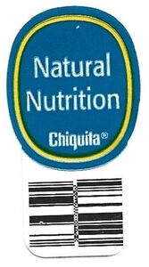 Fruit Sticker: Chiquita slogan with barcode (Ecuador(Chiquita slogan ...