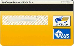 Bank Card: Postcard (PostFinance, SwitzerlandCol:CH-PL-0004