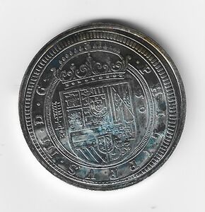 Token: 50 Reales - Felipe III (Spain(From Real to Peseta I) Col:ES-000391