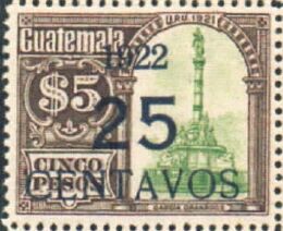 Monument to President Granados - 25c on 5p