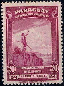 Indian greets arriving sailors