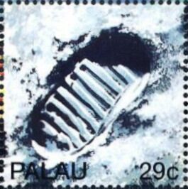 Apollo XI, Armstrong's Footprint in Lunar Soil