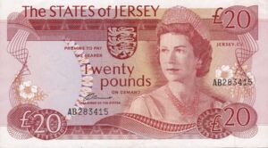 Banknote: 20 Pounds (Jersey) (1976-1988 States of Jersey Issue) Wor:P-14a