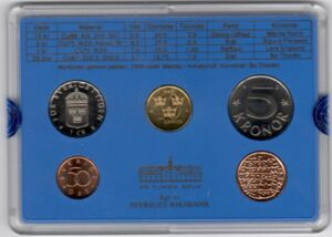 Various Kronor (Mint set 1992)