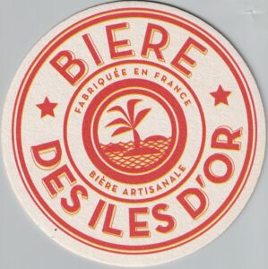 Beer Coaster: Bière des Iles d'or (Sarl l'Ardoise, FranceCol:FR-003831
