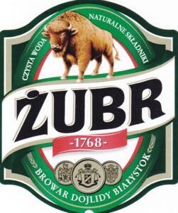 Drink Label: Zubr (Browar Dojlidy Bialystok, PolandCol:PL-BEER-000916