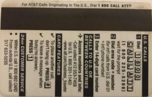 Phonecard: Universal Leaf Tobacco Co - Corporate Card (AT&T (ATT ...