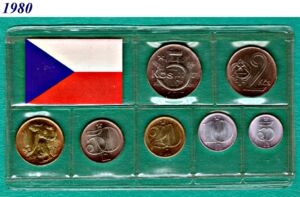 Various Korun (Mint set 1980)