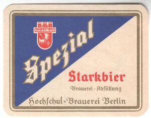 Drink Label: Spezial Starkbier (Hochschul Brauerei Berlin, Germany