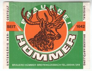 Drink Label: Hümmer (Brauerei Hümmer, Breitengüssbach, Germany, Federal ...