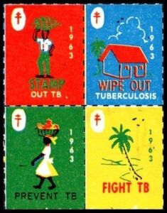 Stamp: Anti-TB labels 1963 (Jamaica: Cinderella Stamps(Tuberculosis ...