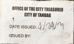 Official Cash Ticket