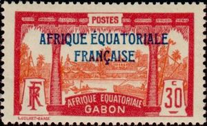 View Libreville overprint