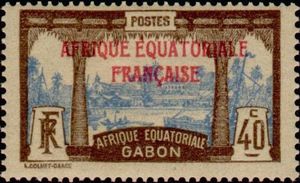 View Libreville overprint