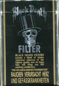 Cigarette Pack: Black Death American Blend (NetherlandsCol:NL-CT-0135 🚬