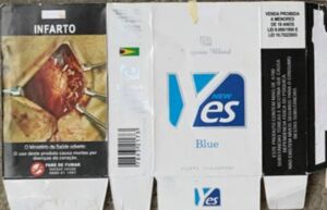 yes cigarettes Cigarette Pack: Yes Blue (BrazilCol:BR-CT-0433 🚬