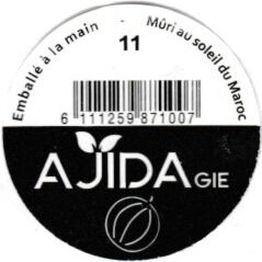 สติ๊กเกอร์ผลไม้: Ajida Gie 11 (โมร็อกโกCol:MA-FR-00069