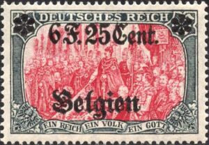 "Empire Foundation" overprinted and surcharged
