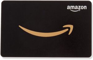 Gift Card: Amazon Smile (Gold smile Black Background, White 