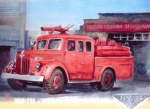 MAZ-200 Fire Tanker truck