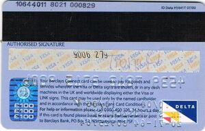 Bank Card: BARCLAYS - Connect (Barclays Bank, United Kingdom of Great ...