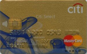Citi Select Gold. Express card