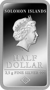 Der Rio Dollard Moneda: Half Dollar (Rio de Janeiro) (Islas Salomón(2014~Today ...