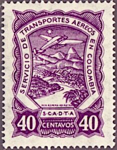 Seaplane over Magdalena River