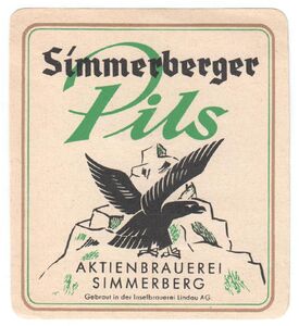 Drink Label Simmerberger Pils (Bürgerliches Brauhaus, Ravensburg
