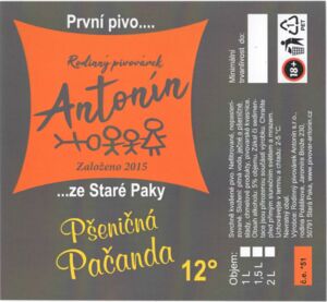 Pšeničná Pačanda 12° pšeničné pivo