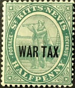 Columbus overprinted "War Tax"