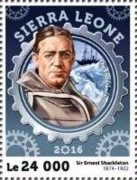 Stamp: Ernest Shackleton (Sierra Leone(Great Explorations (2016)) Mi:SL ...
