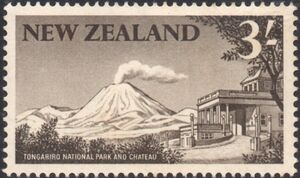 Tongariro National Park and "Grand Chateau" Hotel