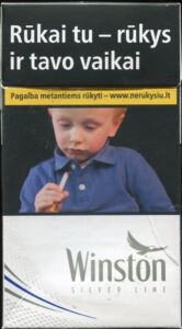 Cigarette Pack: Winston Silver Line (PolandCol:PL-CT-0343 🚬