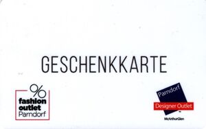 Gift Card: fashion outlet Parndorf (McArthurGlen, Austria(McArthurGlen ...