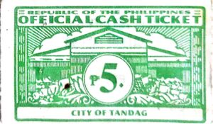 Official Cash Ticket