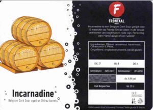 Drink Label: Incarnadine (Brouwerij Frontaal, NetherlandsCol:NL-BEER-023962