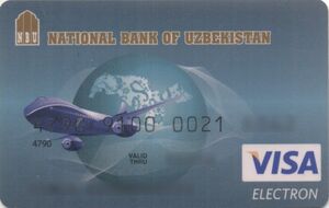 Bank Card: Visa Electron (National Bank for Foreign Economic Activity ...