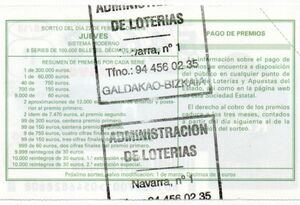 Lottery Ticket: Copa Del Rey Gran Canaria, 2018 Draw 15 (Lotería