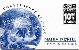 Phonecard: Matra Nortel (France Telecom - Le Ticket / CodCarte, France ...