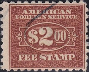 Foreign Service Fee Stamp
