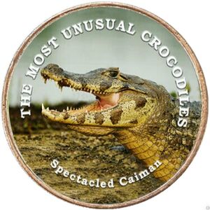 1 Shilling (Crocodiles - Spectacled Caiman)