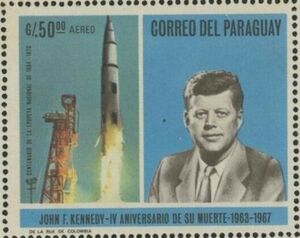JFK and Saturn V spacecraft