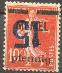The Sower, Inverted Surcharge and Overprinted 'MEMEL'