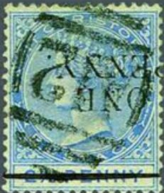 Queen Victoria (1819-1901) - Surcharged