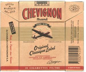 chevignon cigarettes Cigarette Pack: Chevignon King Size (FranceCol:FR-CT-0133 🚬
