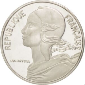 5 Centimes (Piedfort - Silver)