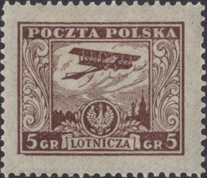 Airplane over Warsaw