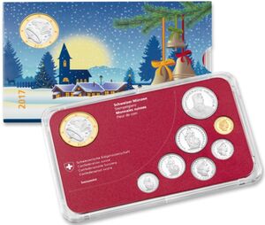 Various Francs (Set 2017 BU - Christmas)